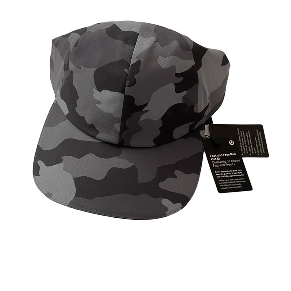 Lululemon Other - Men's Lululemon Fast and Free Run Hat Gray Camo One Size - NWOT